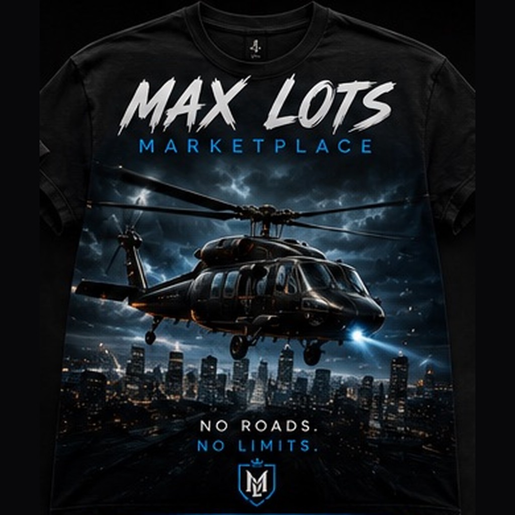 No Roads No Limits Helicopter Tee — Vintage Black, front