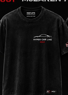 Hyper Car Line McLaren P1 Tee — Vintage Black, front