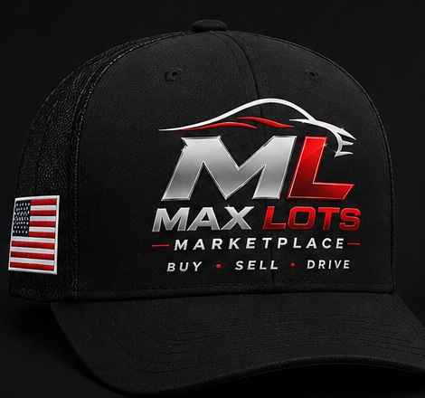 Max Lots USA Trucker Cap — Jet Black, front