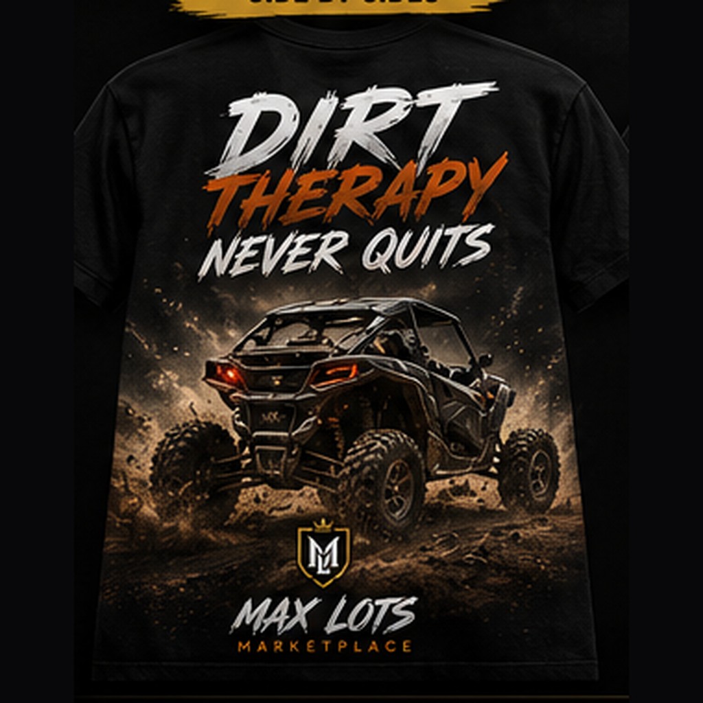 Live Life Off Road Side-by-Side Tee — Vintage Black, back