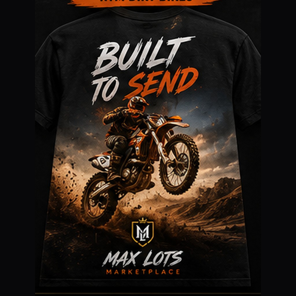 No Road No Problem Dirt Bike Tee — Vintage Black, back