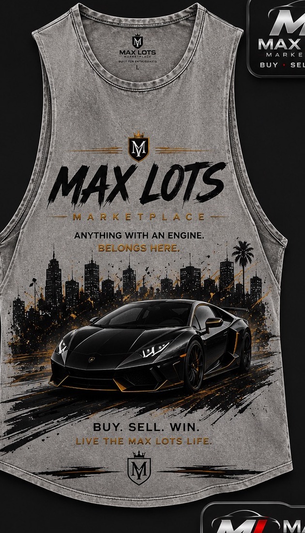Max Lots Vintage Muscle Tank — Vintage Grey, front